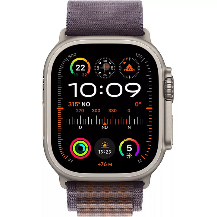 Montre connectée APPLE WATCH Ultra 2 Cellular 49MM Titane/Boucle Alpine Indigo L