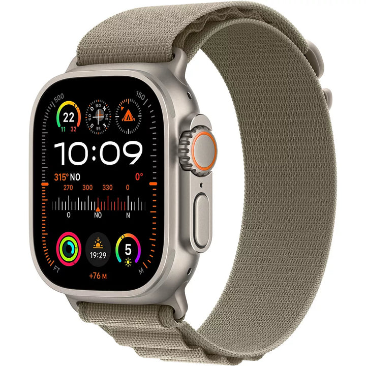 Montre connectée APPLE WATCH Ultra 2 Cellular 49MM Titane/Boucle Alpine Vert M