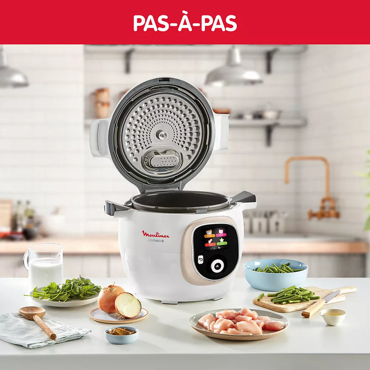 Cookeo MOULINEX 180 recettes CE85BA10 blanc