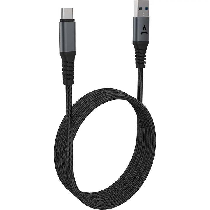 Câble USB C ADEQWAT vers USB noir 3m Renforcé