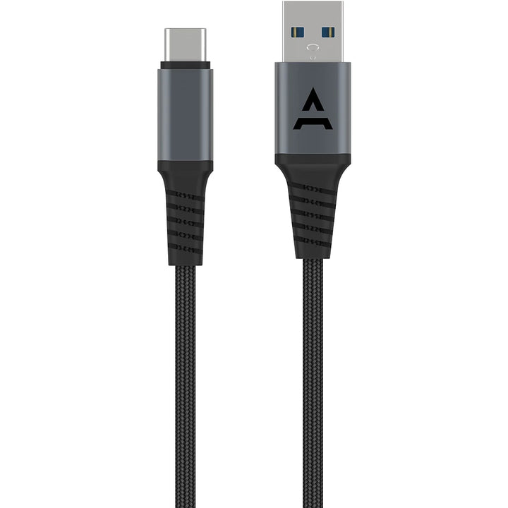 Câble USB C ADEQWAT vers USB noir 3m Renforcé