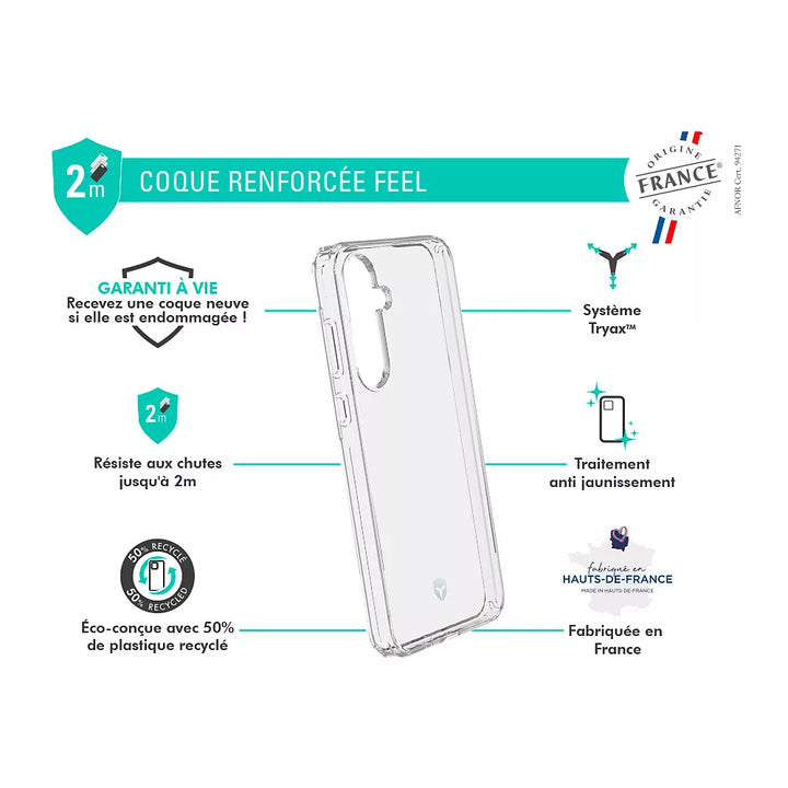 Coque FORCE CASE Samsung A35 Transparente OFG