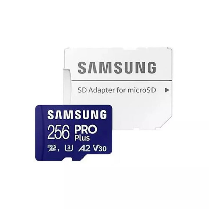 Carte Micro SD SAMSUNG 256 Go Pro Plus avec adaptateu